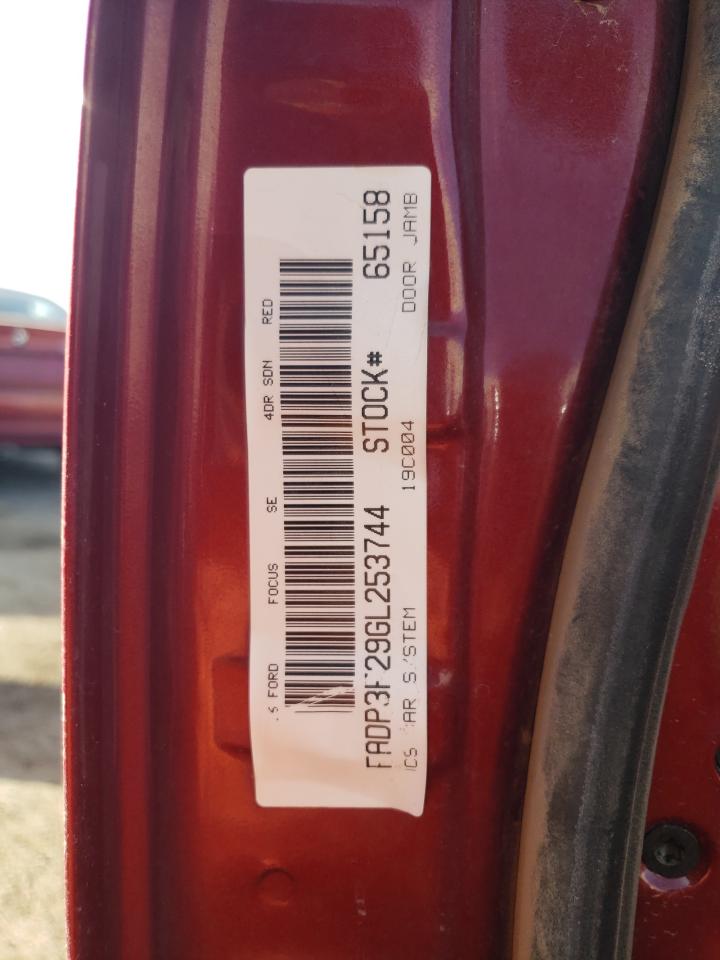 2016 Ford Focus VIN 1FADP3F29GL253744 Copart auction photo, side damage thumbnail 12