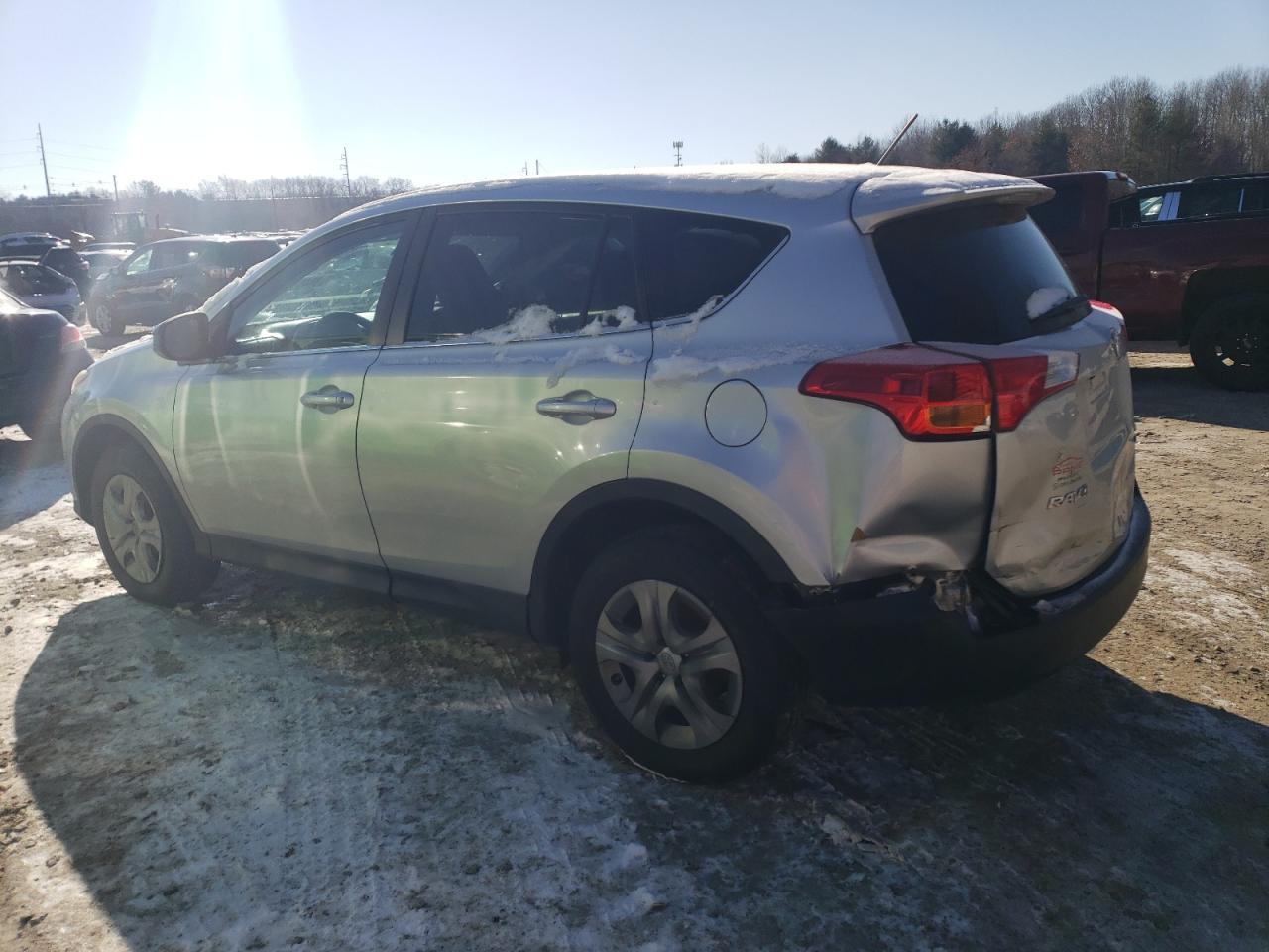 2013 Toyota RAV 4 VIN 2T3BFREVXDW027563 Copart auction photo, side / rear end damage thumbnail 2