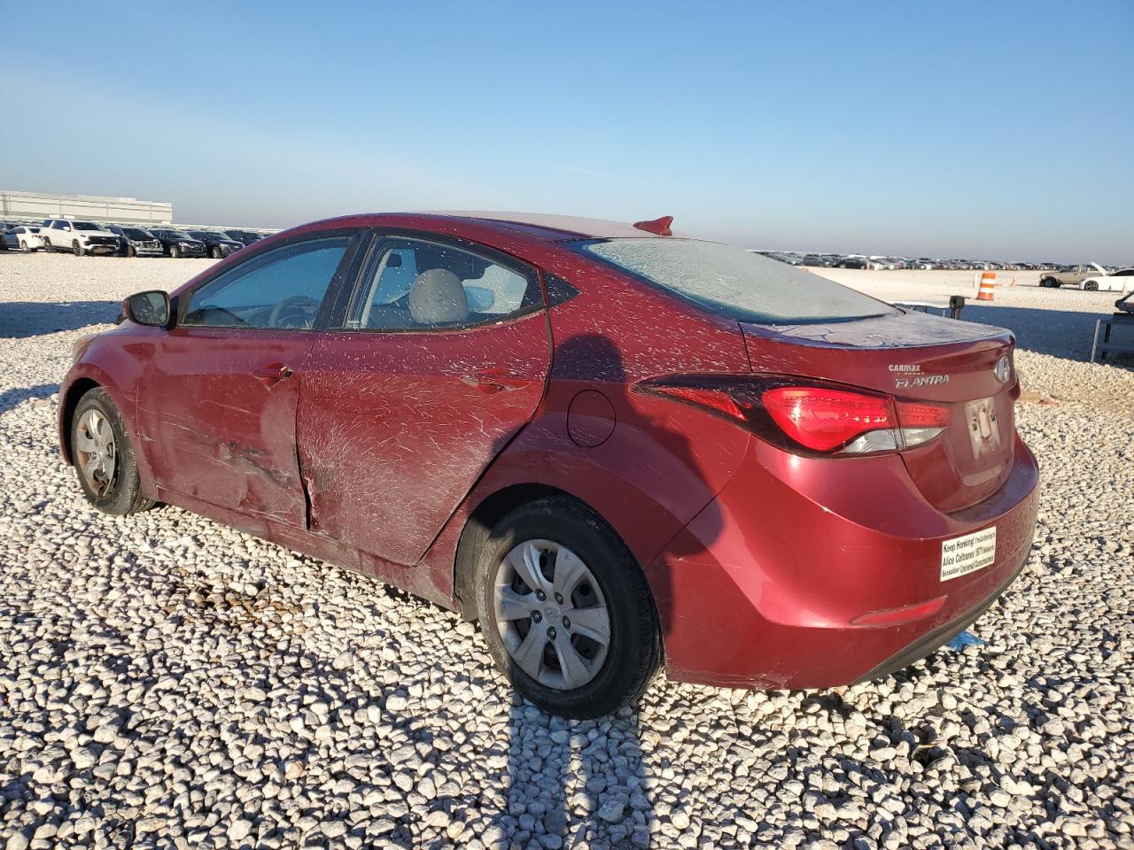 2016 Hyundai Elantra VIN 5NPDH4AE1GH674943 Copart auction photo, vandalism / all over damage thumbnail 2