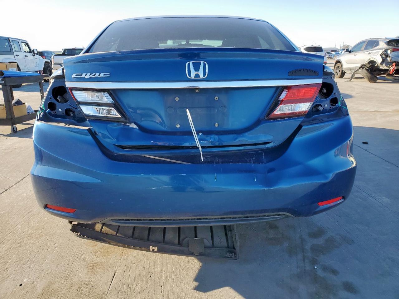 2014 Honda Civic VIN 19XFB2F5XEE030723 Copart auction photo, rear end / hail damage thumbnail 6