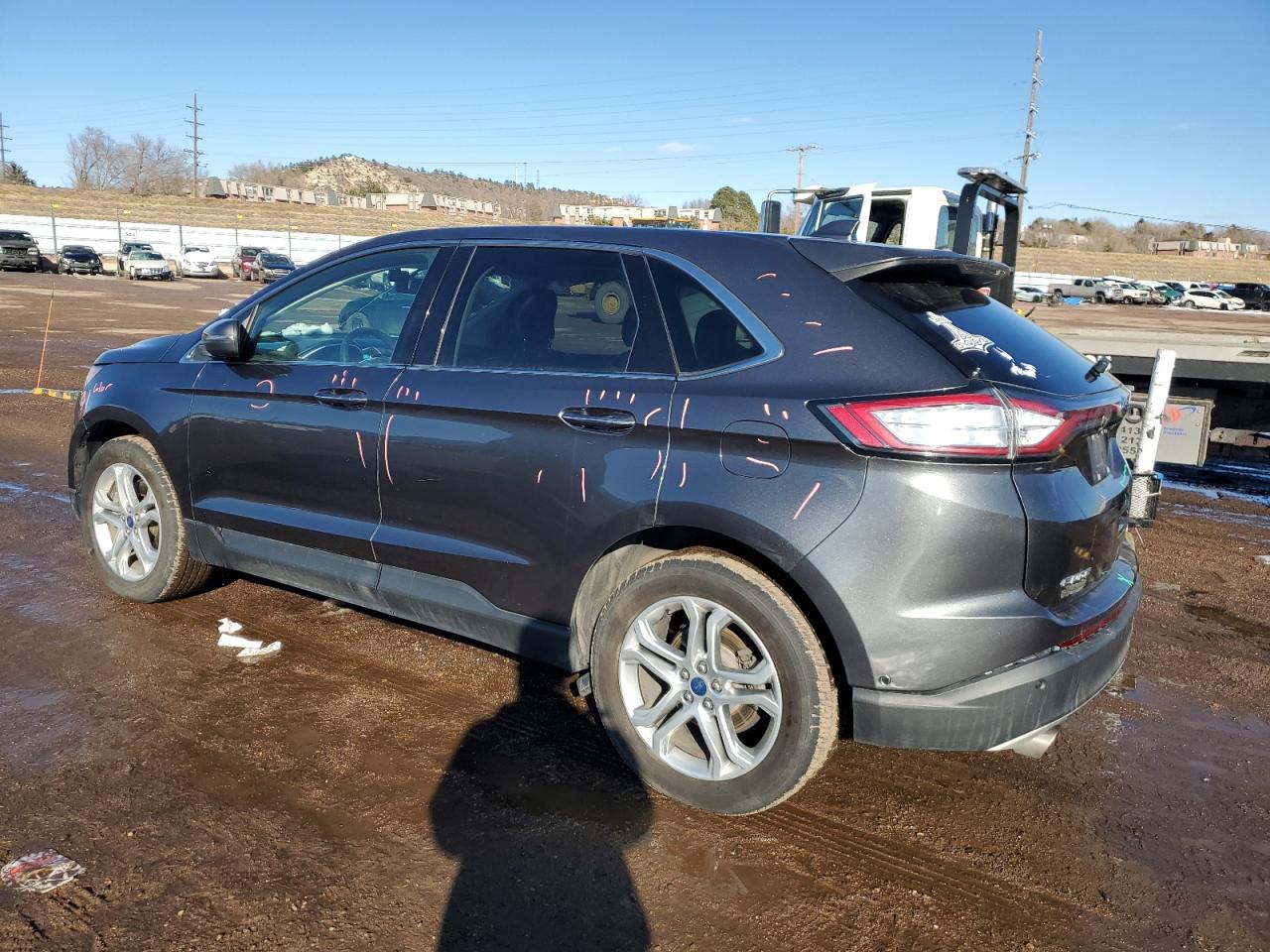 2017 Ford Edge VIN 2FMPK4K97HBC13058 Copart auction photo, rear end damage thumbnail 2