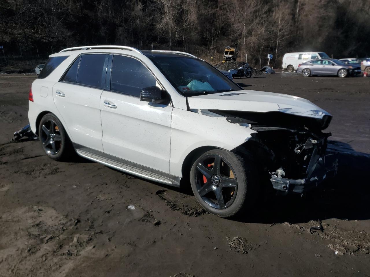2017 Mercedes-Benz GLE VIN 4JGDA6EB6HA985420 Copart auction photo, front end / rear end damage thumbnail 4