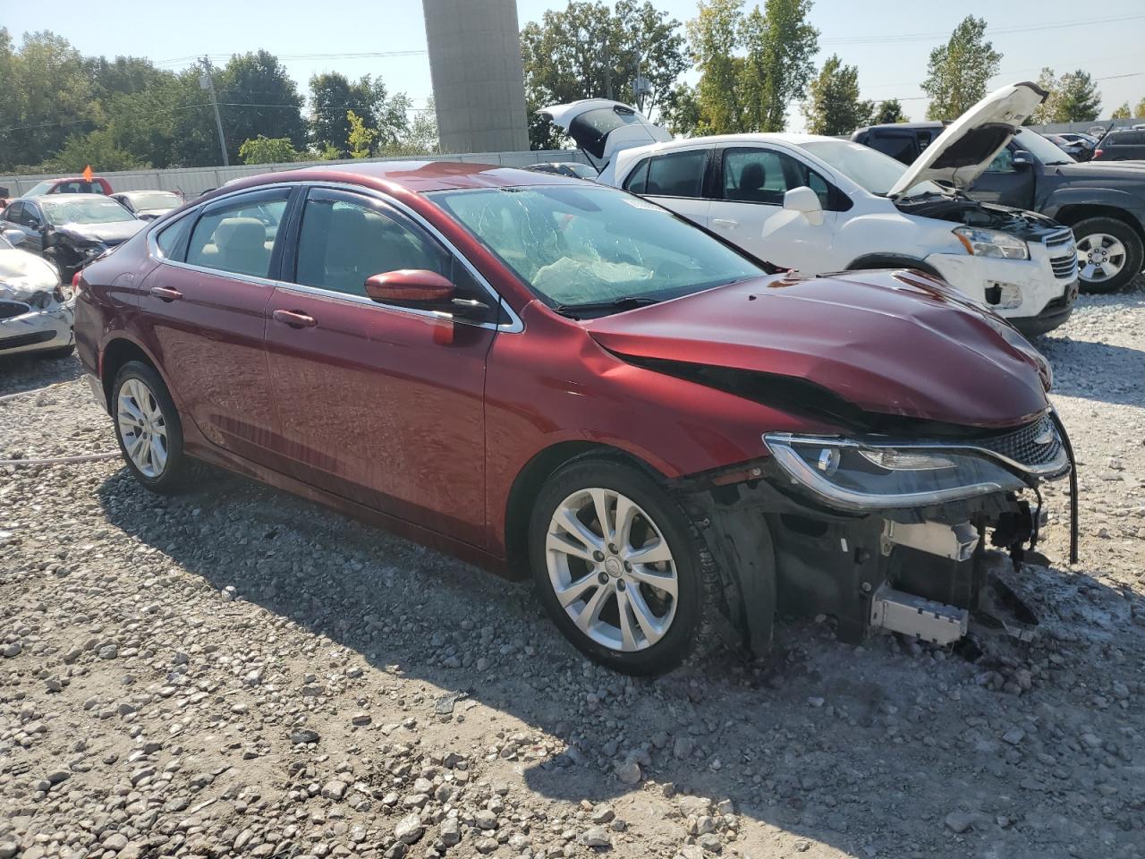 2015 Chrysler 200 VIN 1C3CCCAB9FN546057 Copart auction photo, front end damage thumbnail 4