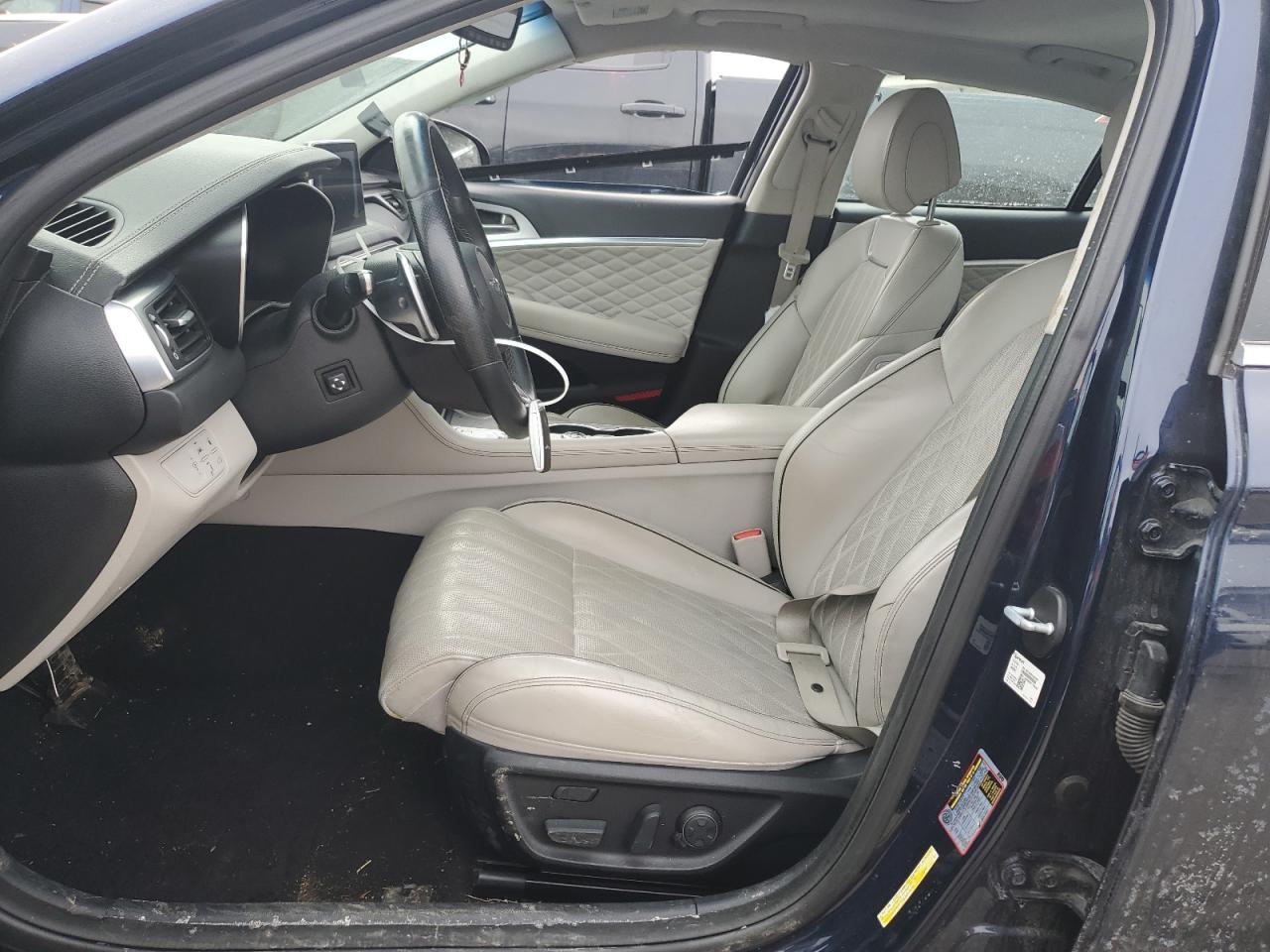 2019 Genesis G70 VIN KMTG34LE5KU034162 Copart auction photo, side / front end damage thumbnail 7