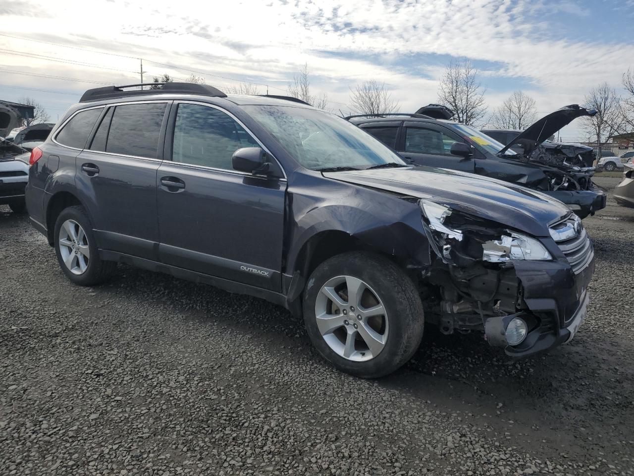 2013 Subaru Outback VIN 4S4BRBLC5D3304974 Copart auction photo, front end / side damage thumbnail 4