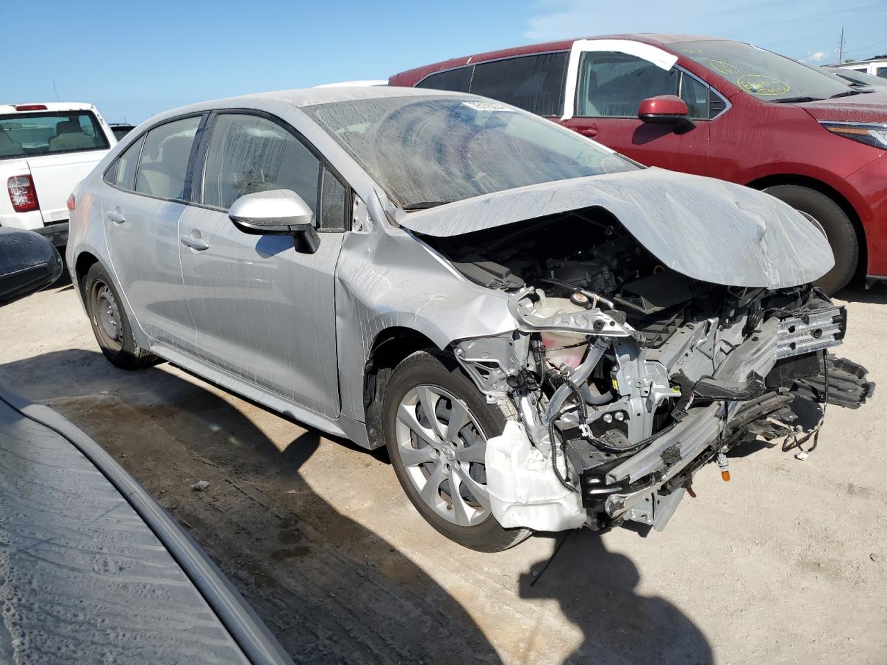 2022 Toyota Corolla VIN JTDEPMAE5N3004103 Copart auction photo, front end damage thumbnail 4