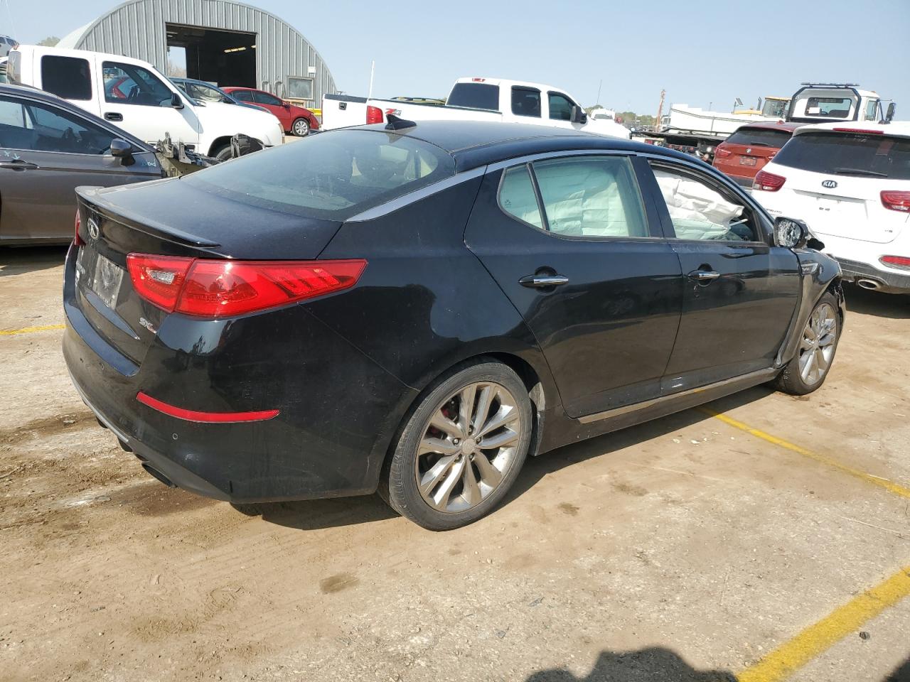2014 KIA Optima VIN 5XXGR4A67EG344915 Copart auction photo, front end / minor dent/scratches damage thumbnail 3
