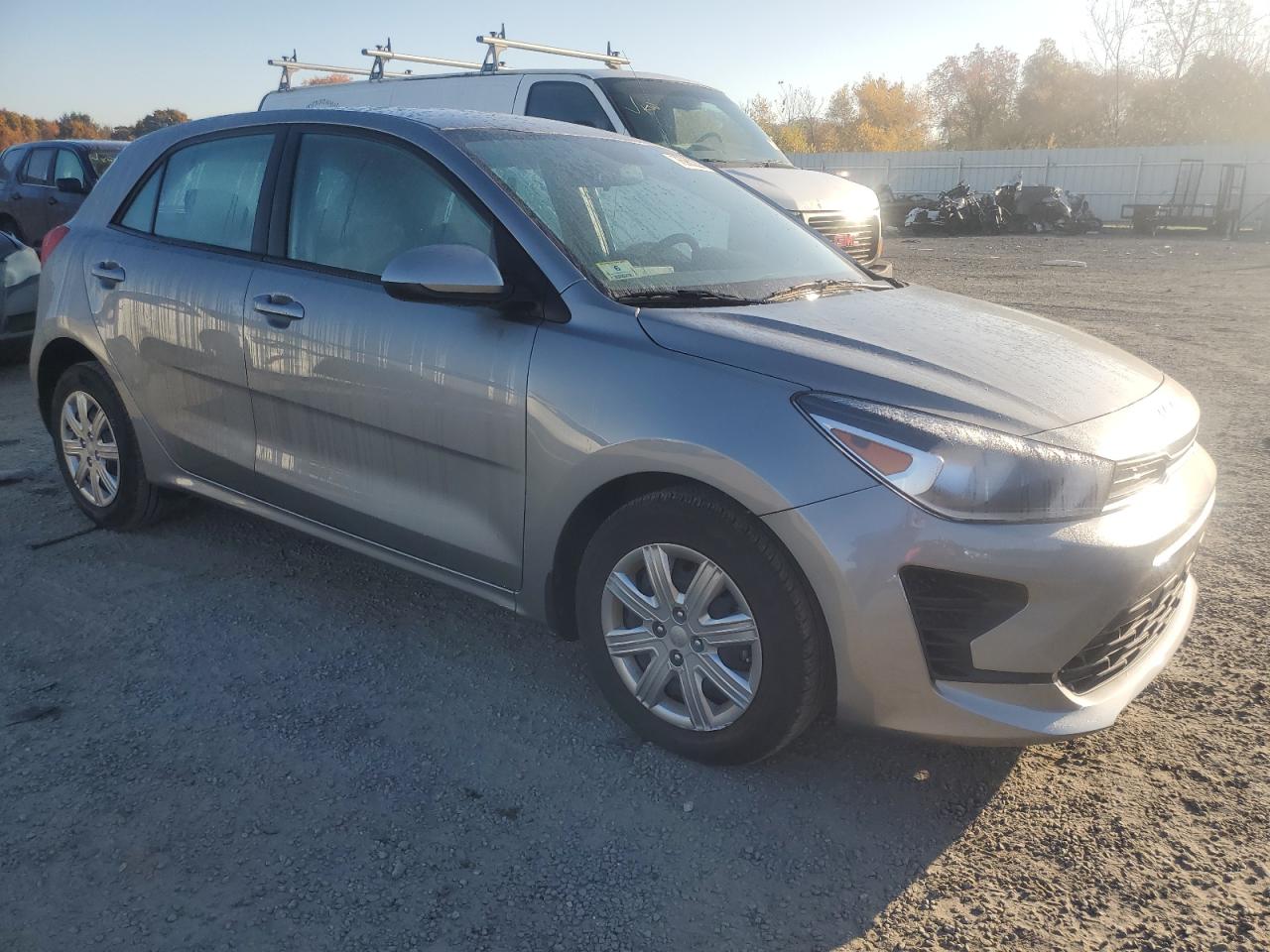 2023 KIA Rio VIN 3KPA25AD9PE579696 Copart auction photo, side / minor dent/scratches damage thumbnail 4