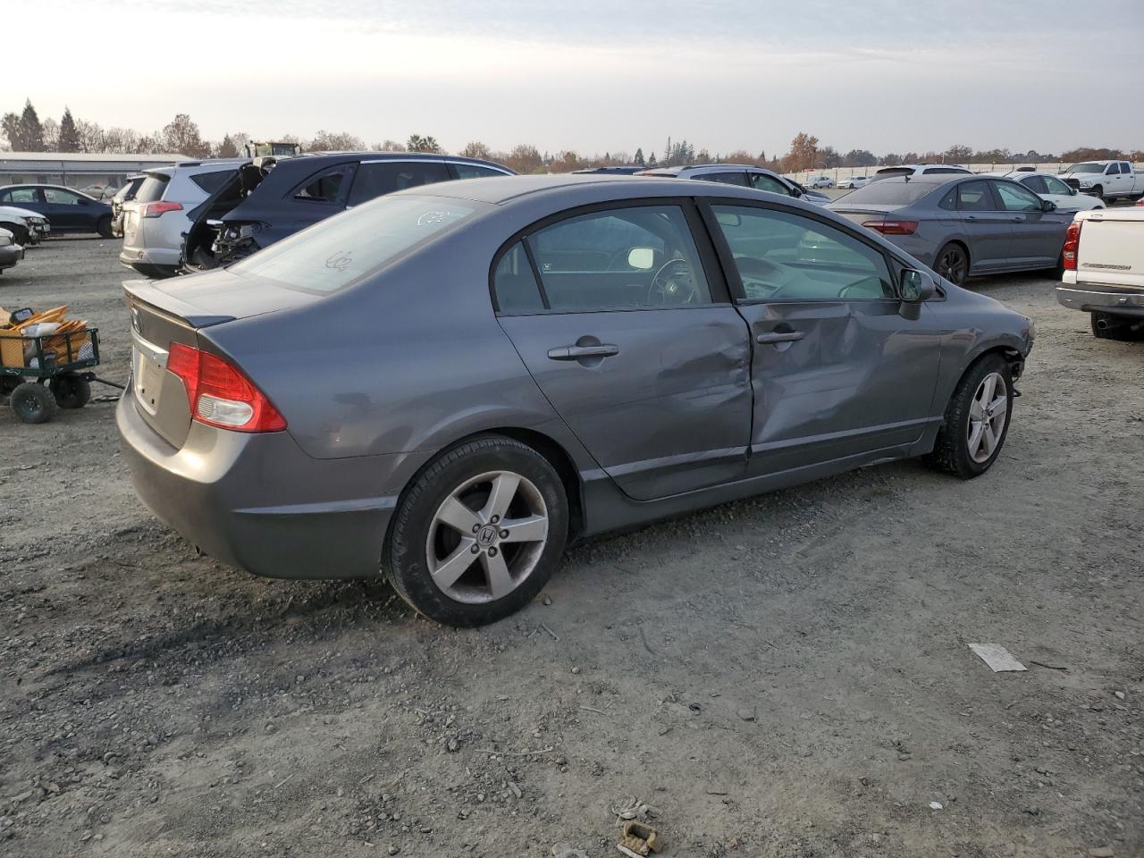 2011 Honda Civic VIN 19XFA1F64BE024823 Copart auction photo, all over damage thumbnail 3