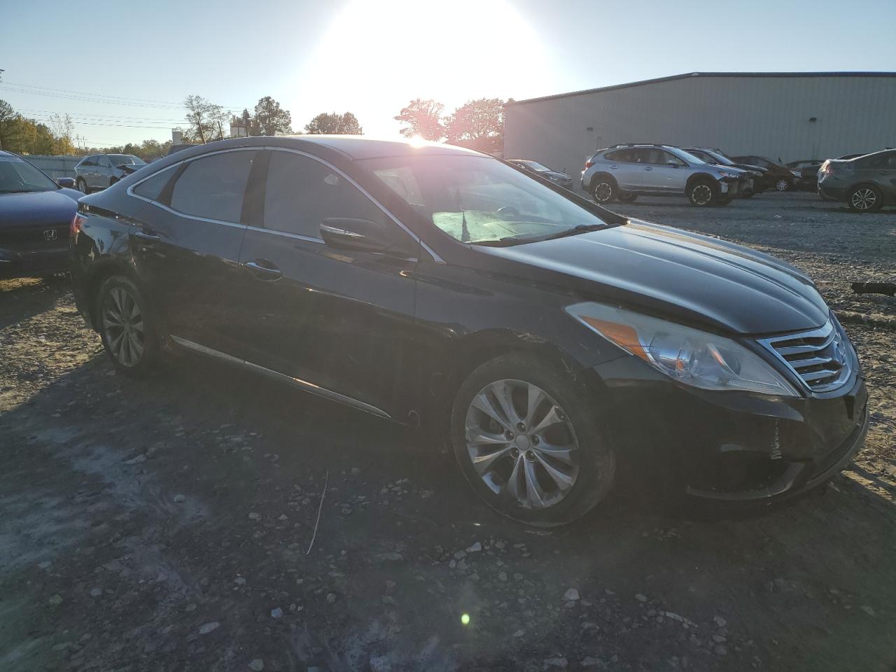 2013 Hyundai Azera VIN KMHFG4JG8DA227134 Copart auction photo, front end damage thumbnail 4