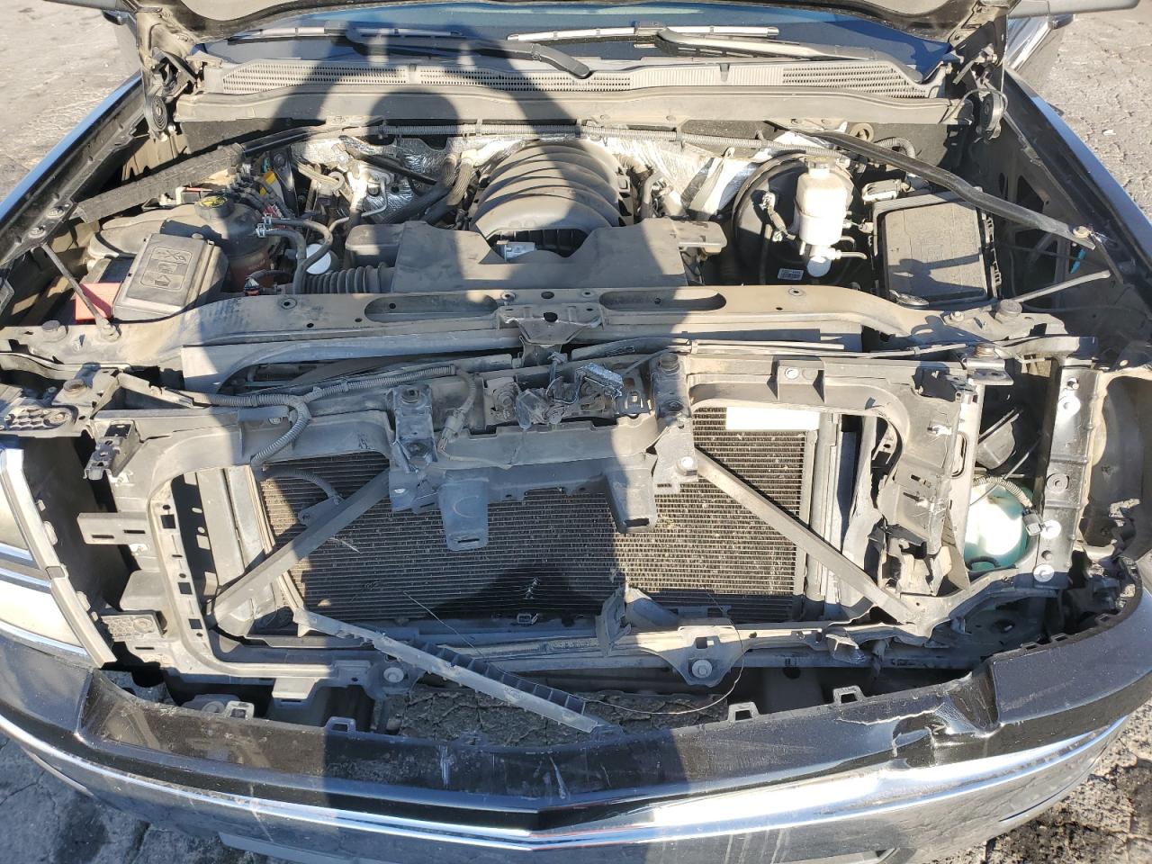 2014 Chevrolet Silverado VIN 3GCPCREC3EG256942 Copart auction photo, front end / side damage thumbnail 12