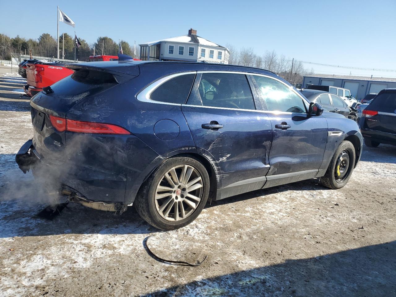 2017 Jaguar F-Pace VIN SADCK2BV9HA884882 Copart auction photo, side damage thumbnail 3