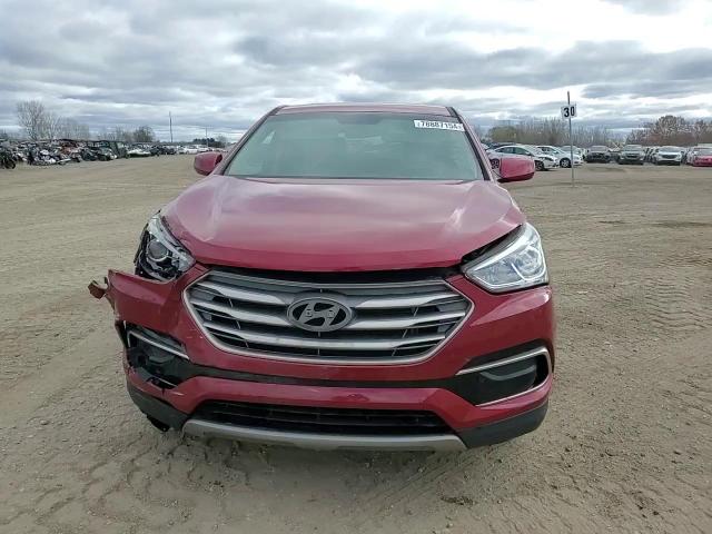 2017 Hyundai Santa Fe VIN 5XYZTDLBXHG394941 Copart auction photo, front end / side damage thumbnail 14