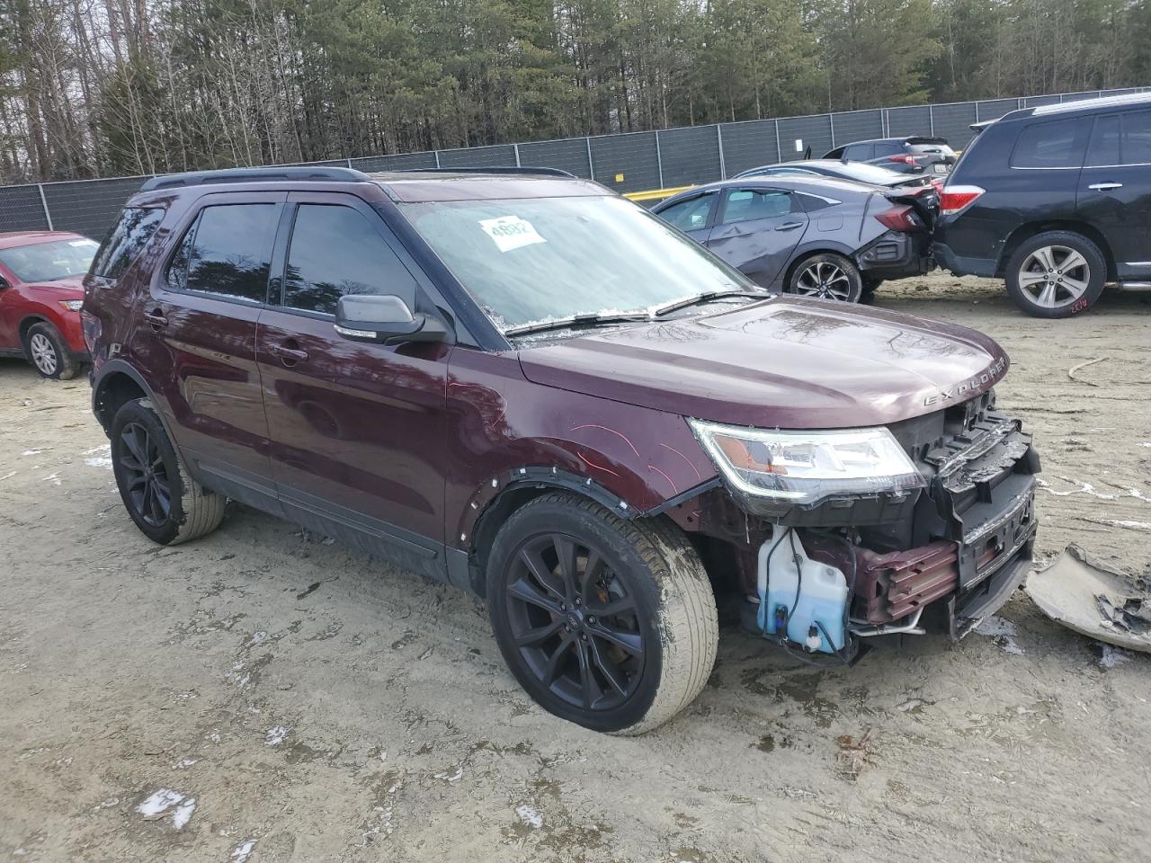 2019 Ford Explorer VIN 1FM5K8DH2KGA02496 Copart auction photo, rear end / front end damage thumbnail 4