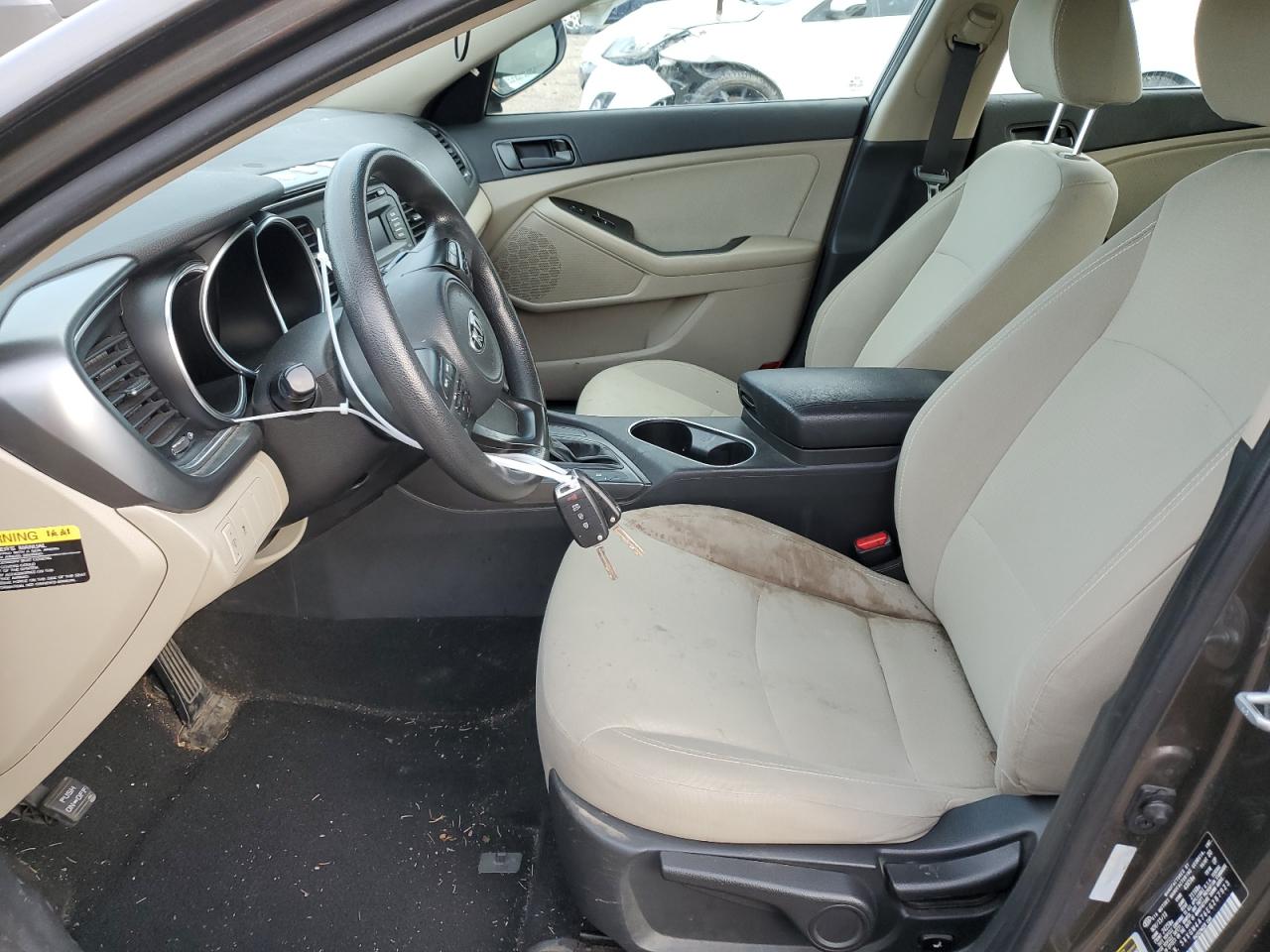 2014 KIA Optima VIN 5XXGM4A76EG287923 Copart auction photo, front end / side damage thumbnail 7