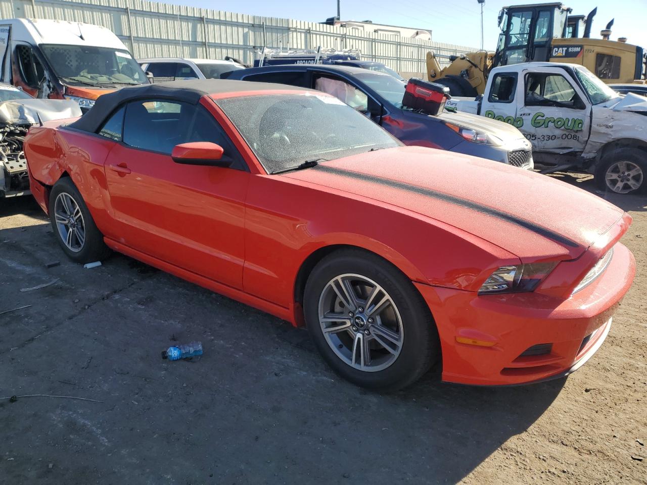 2013 Ford Mustang VIN 1ZVBP8EM2D5203475 Copart auction photo, rear end / front end damage thumbnail 4