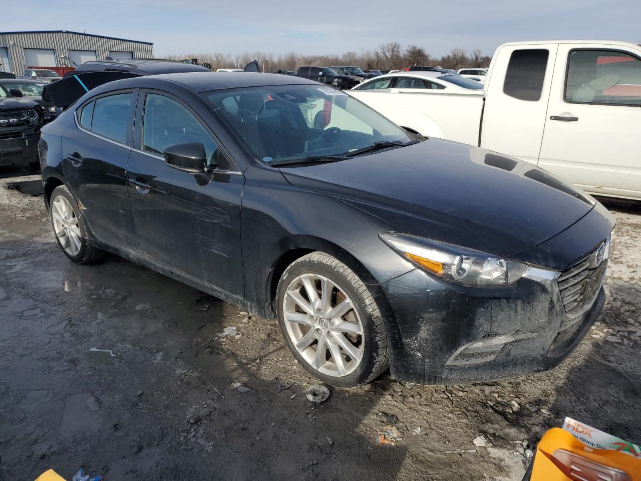 2017 Mazda 3 VIN 3MZBN1V72HM100810 Copart auction photo, rear end / side damage thumbnail 4