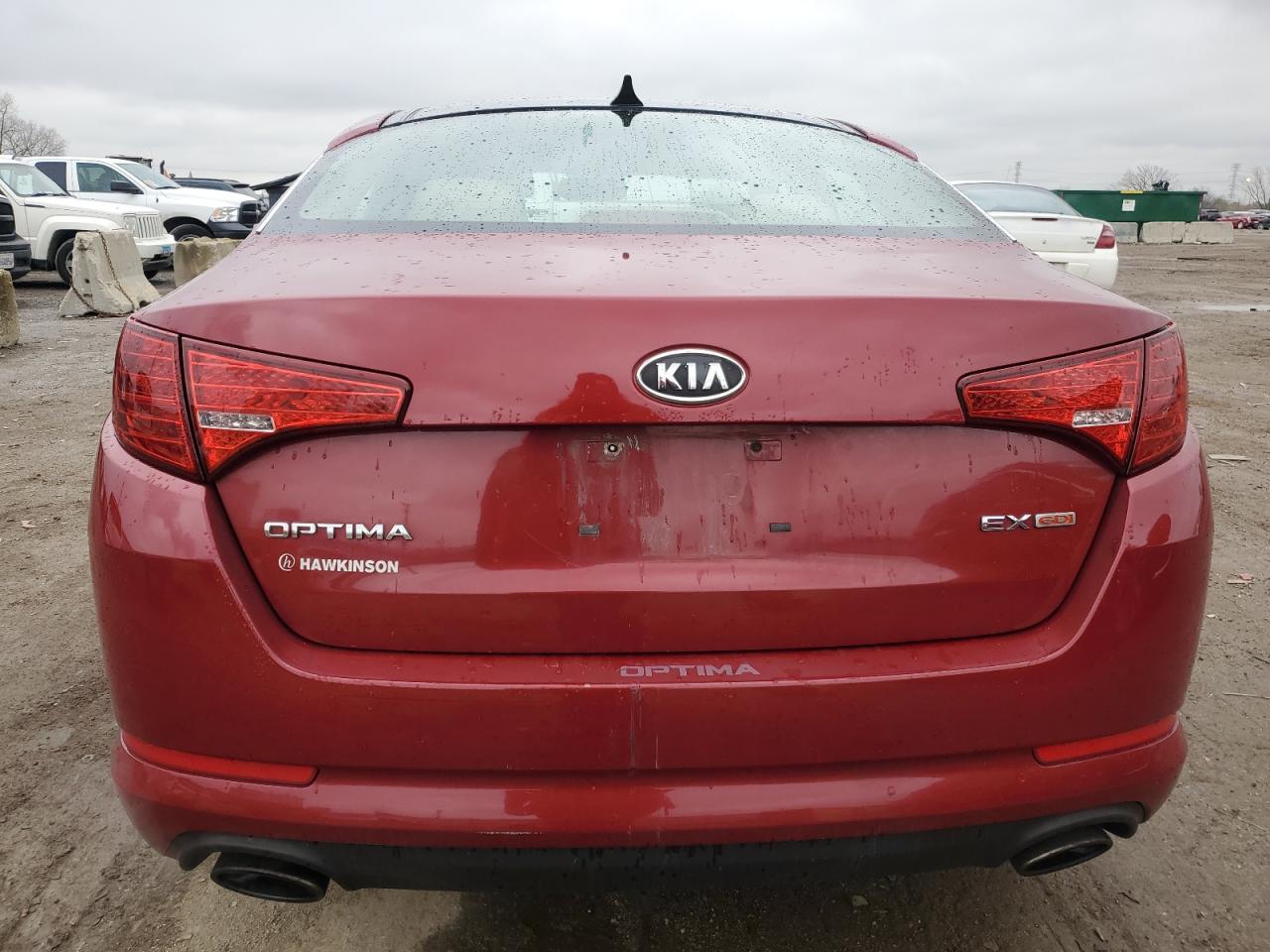 2011 KIA Optima VIN KNAGN4A72B5100171 Copart auction photo, front end damage thumbnail 6