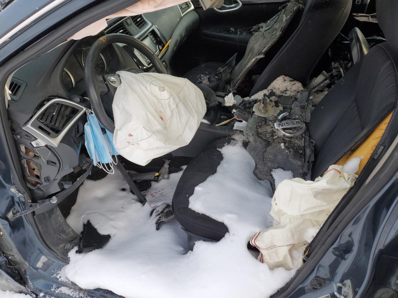 2016 Nissan Sentra VIN 3N1AB7AP8GL660287 Copart auction photo, front end / side damage thumbnail 7