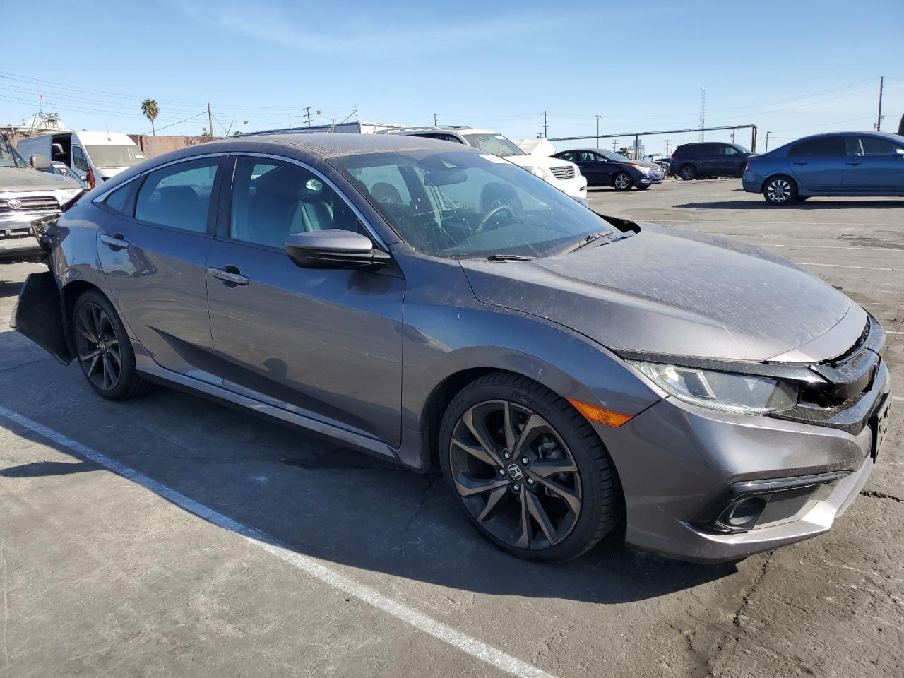 2019 Honda Civic VIN 2HGFC2F84KH594408 Copart auction photo, rear end / front end damage thumbnail 4