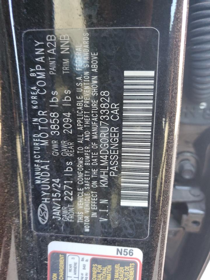 2024 Hyundai Elantra VIN KMHLM4DG0RU733828 Copart auction photo, front end / minor dent/scratches damage thumbnail 12