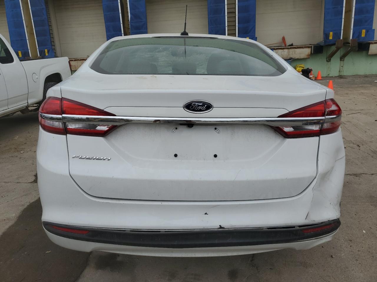 2018 Ford Fusion VIN 3FA6P0G77JR239142 Copart auction photo, front end / rear end damage thumbnail 6