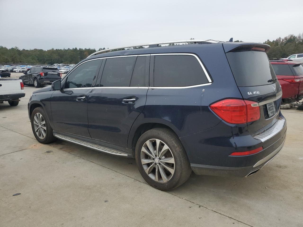 2013 Mercedes-Benz GL-klasse VIN 4JGDF7CE0DA231640 Copart auction photo, top/roof / front end damage thumbnail 2