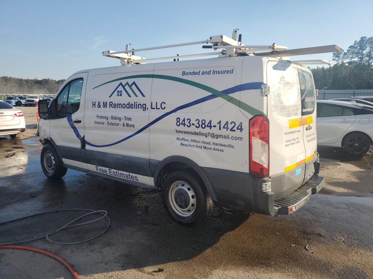 2015 Ford Transit VIN 1FTNE1YM2FKA97414 Copart auction photo, front end damage thumbnail 2