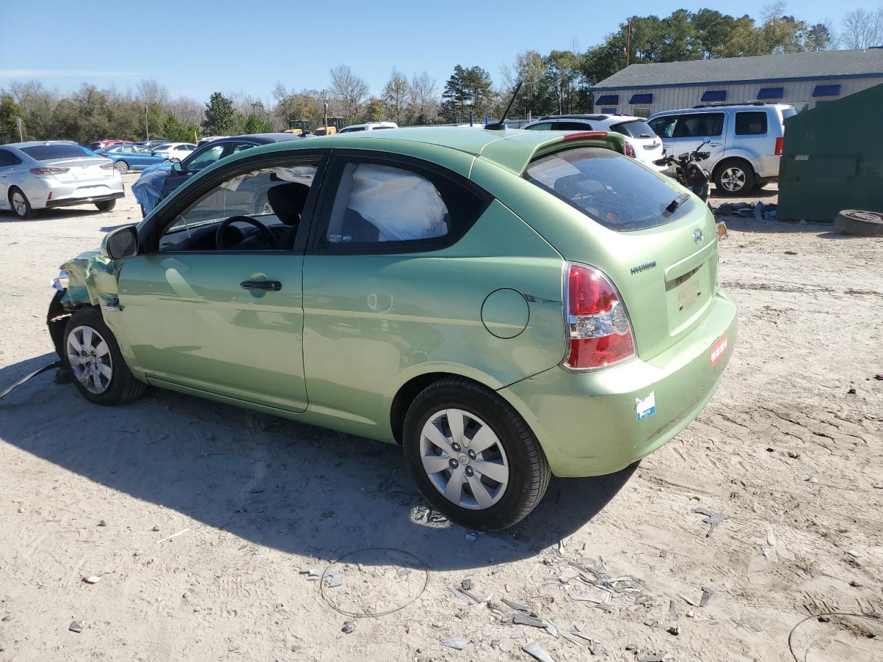 2010 Hyundai Accent VIN KMHCM3AC8AU175128 Copart auction photo, side damage thumbnail 2