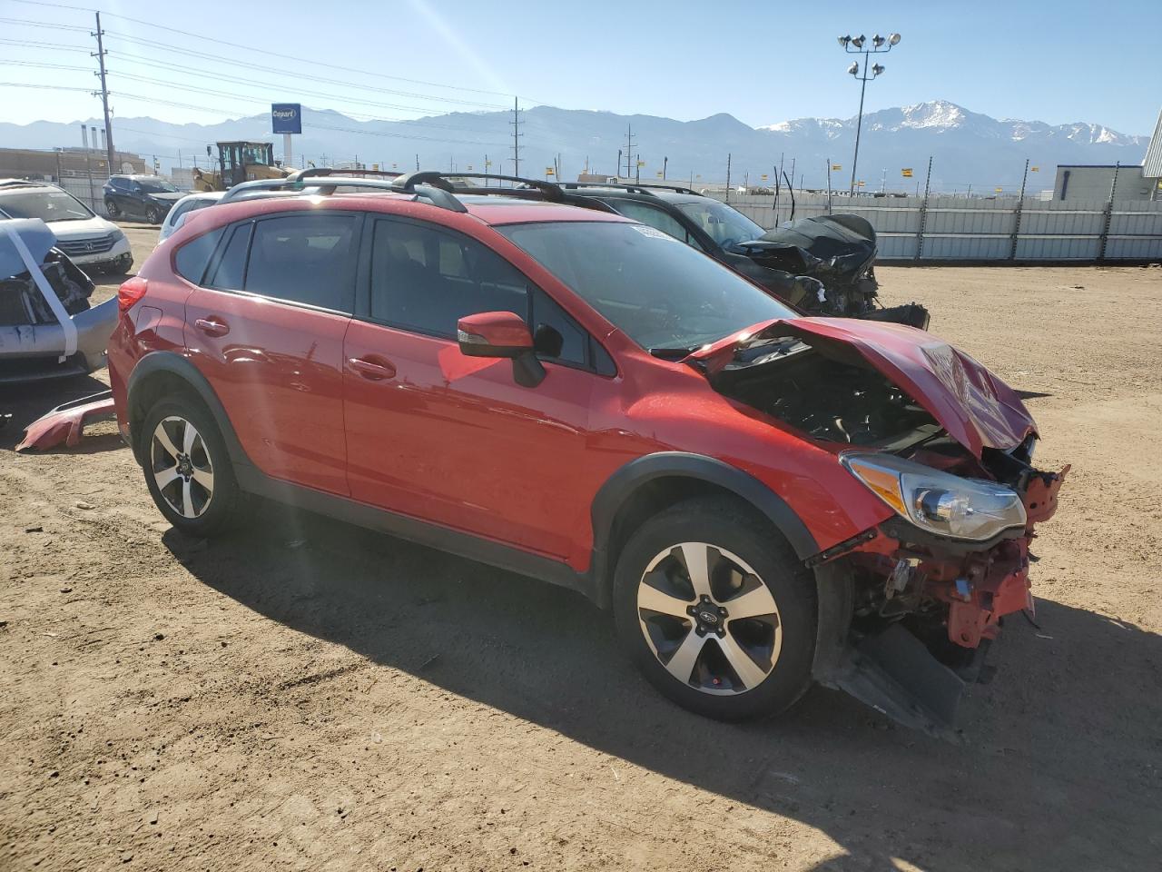 2017 Subaru XV VIN JF2GPABC1H8201380 Copart auction photo, front end / side damage thumbnail 4