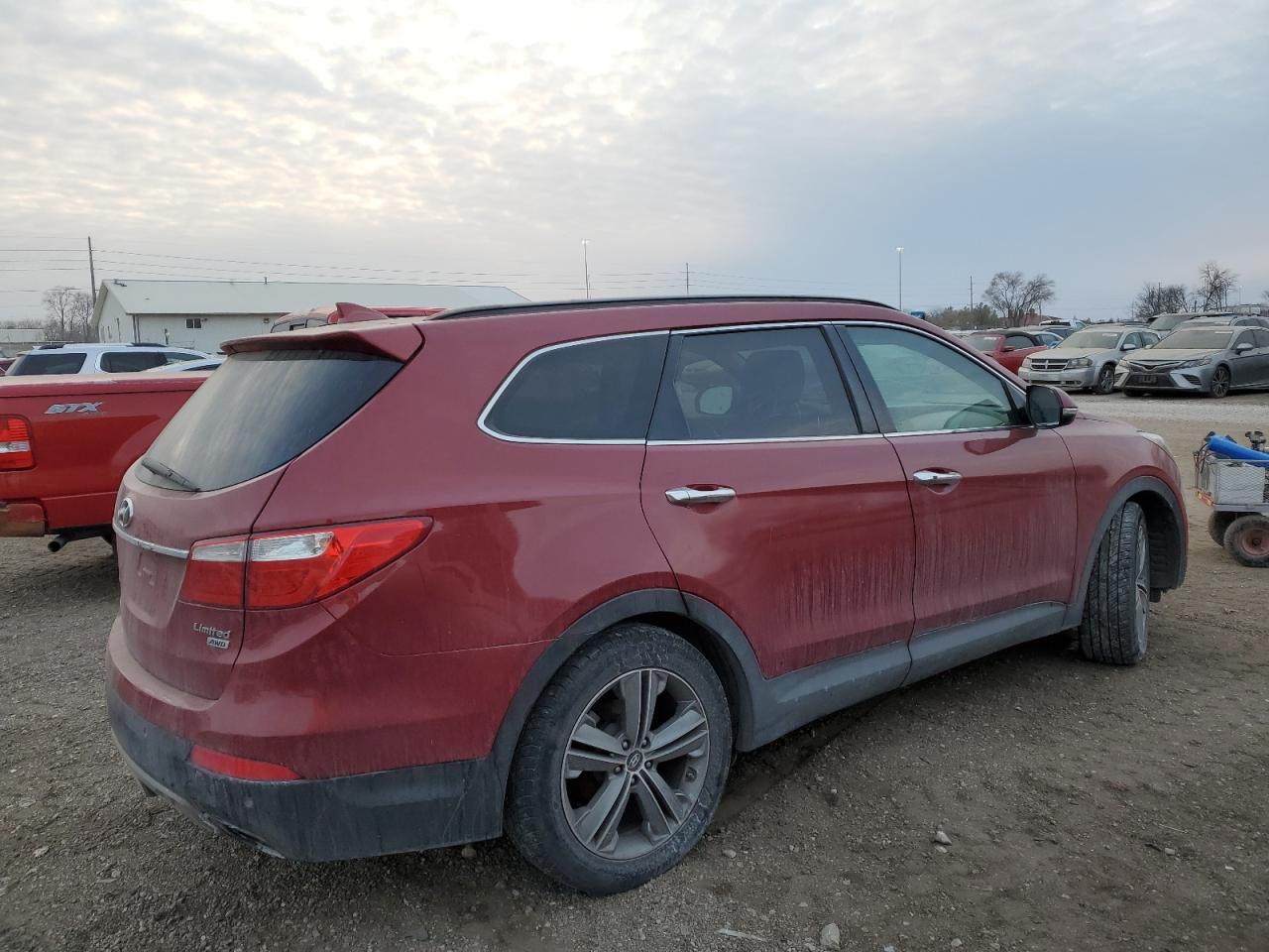 2014 Hyundai Santa Fe VIN KM8SRDHF4EU066707 Copart auction photo, minor dent/scratches damage thumbnail 3