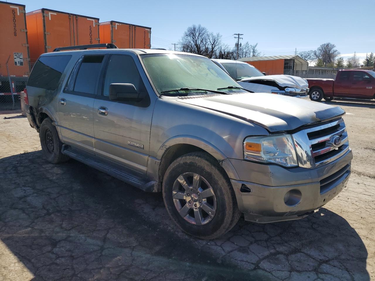2008 Ford Expedition VIN 1FMFK165X8LA03961 Copart auction photo, burn - interior / burn damage thumbnail 4