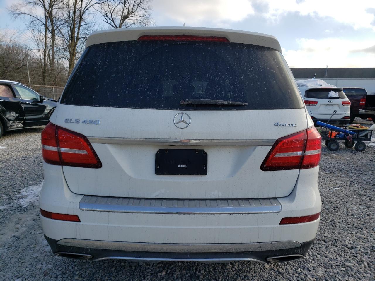 2017 Mercedes-Benz GLS-klasse VIN 4JGDF6EE1HA954782 Copart auction photo, front end damage thumbnail 6