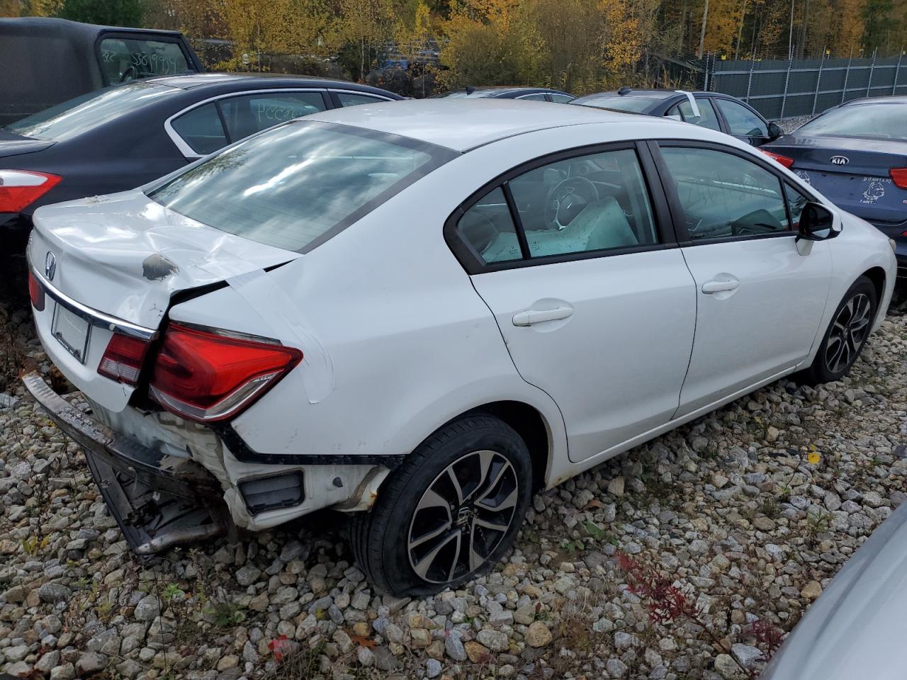 2013 Honda Civic VIN 19XFB2F94DE053531 Copart auction photo, rear end damage thumbnail 3