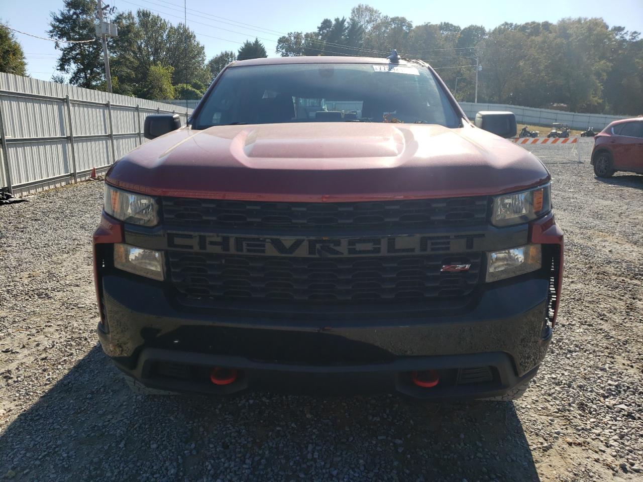 2020 Chevrolet Silverado VIN 3GCPYCEF7LG275970 Copart auction photo, top/roof damage thumbnail 5
