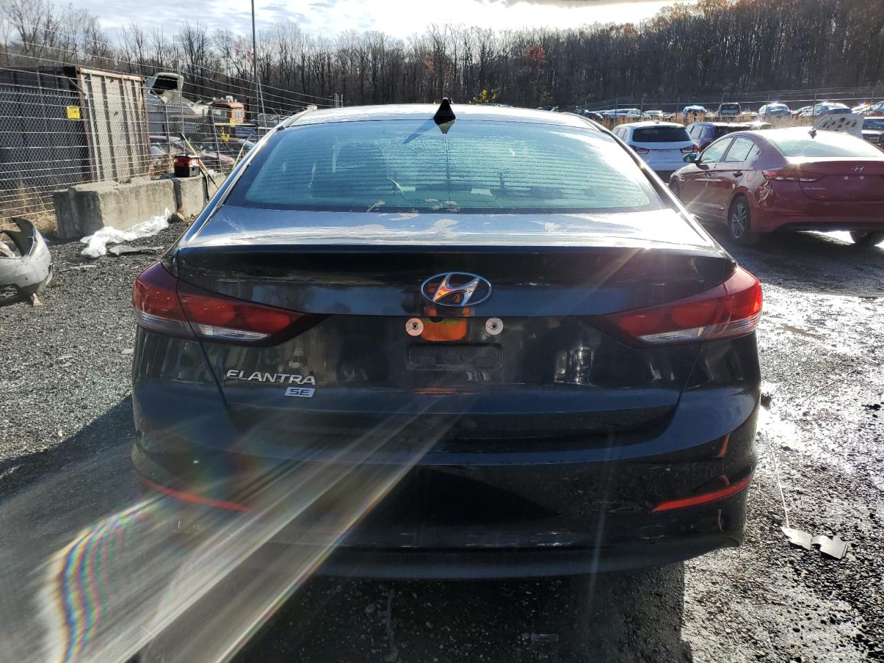 2018 Hyundai Elantra VIN 5NPD74LF9JH396048 Copart auction photo, vandalism / front end damage thumbnail 6