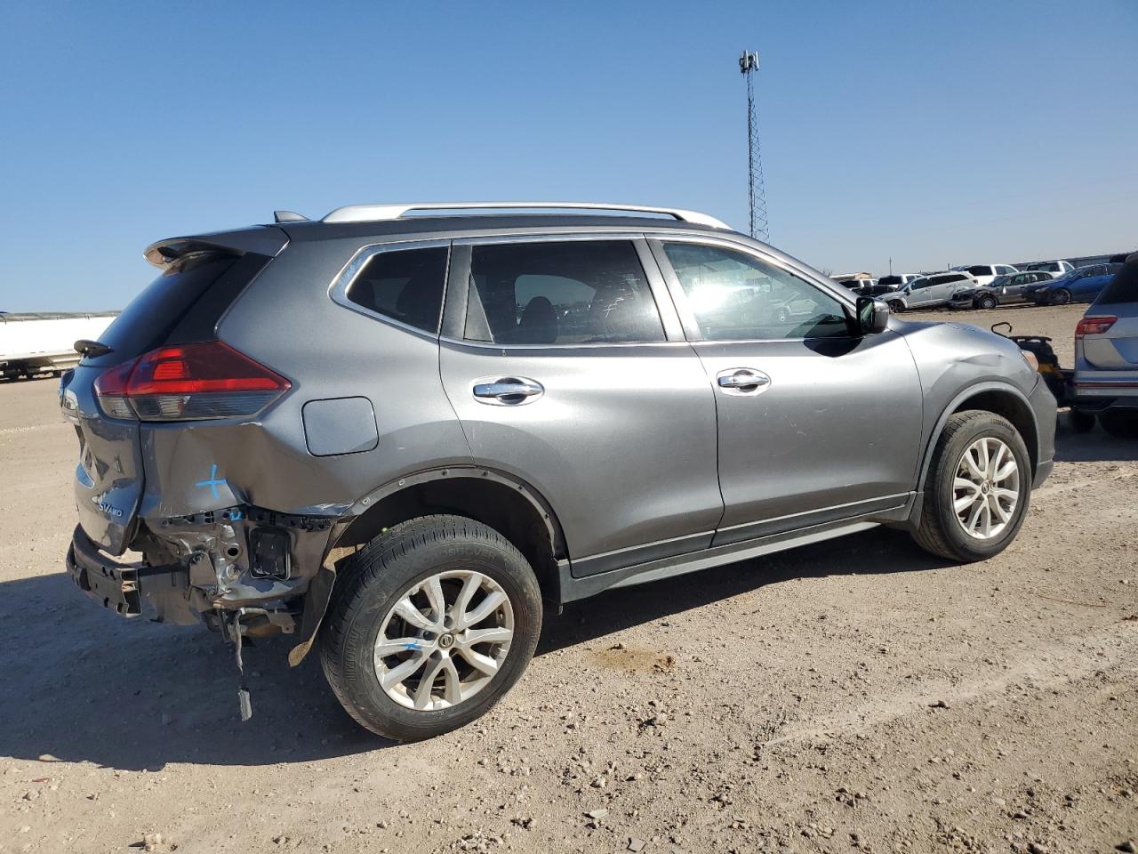 2018 Nissan Rogue VIN JN8AT2MV2JW345787 Copart auction photo, all over damage thumbnail 3