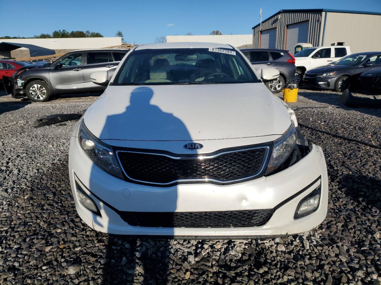 2015 KIA Optima VIN KNAGM4A71F5576825 Copart auction photo, front end damage thumbnail 5