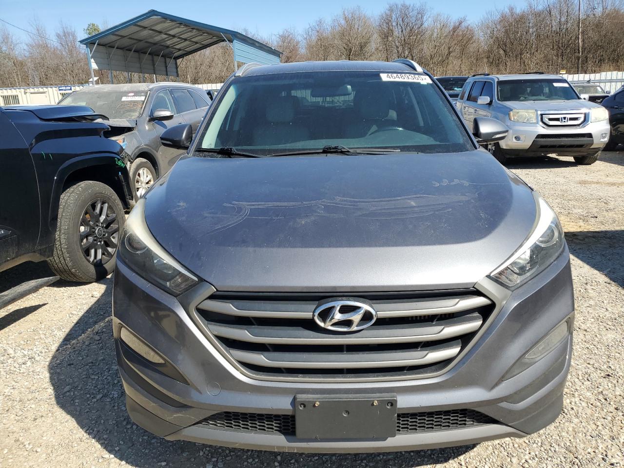 2016 Hyundai Tucson VIN KM8J33A21GU107702 Copart auction photo, rear end damage thumbnail 5