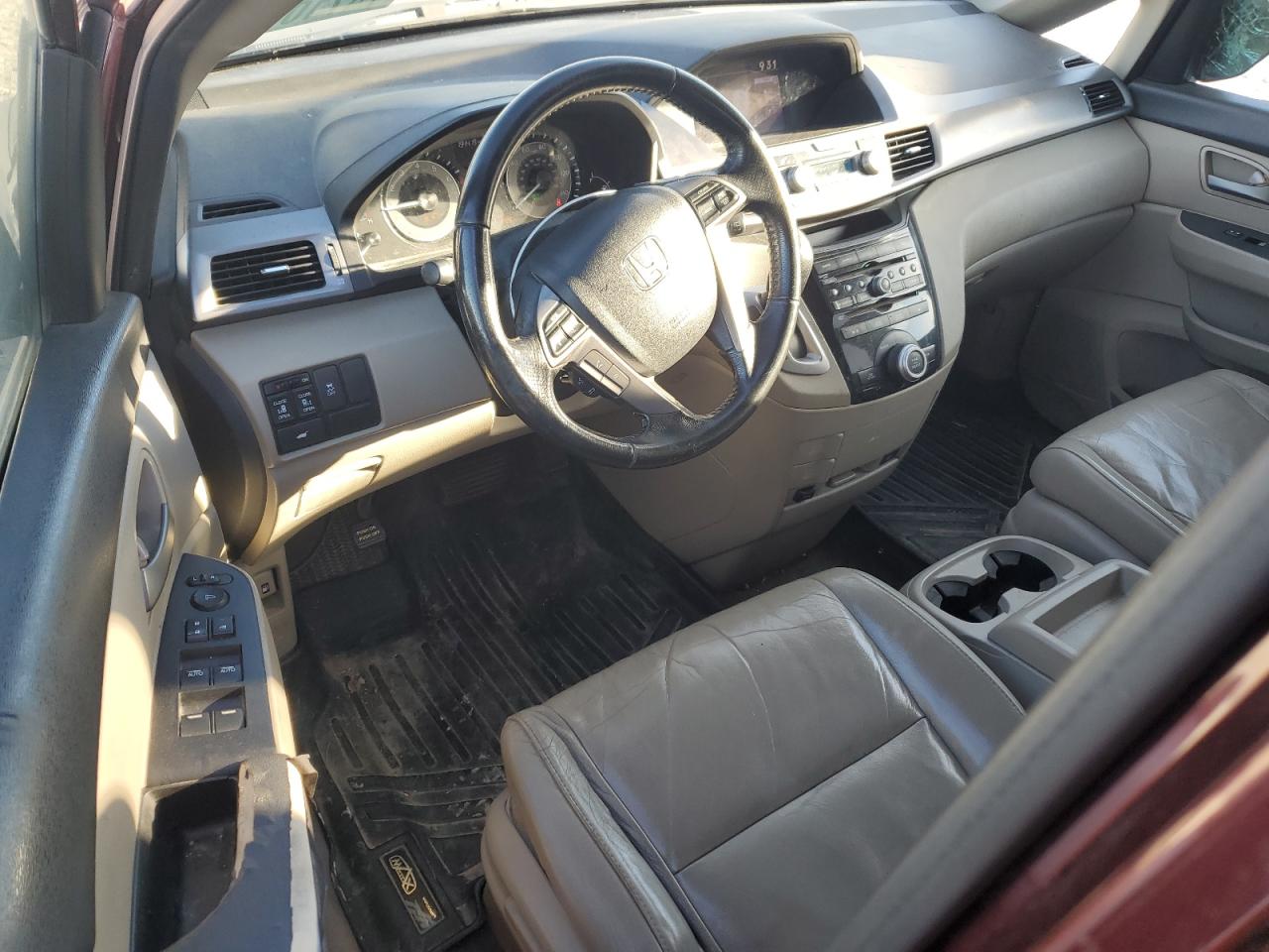 2013 Honda Odyssey VIN 5FNRL5H61DB013612 Copart auction photo, front end / side damage thumbnail 8