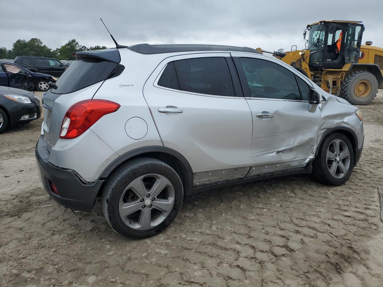 2014 Buick Encore VIN KL4CJBSB8EB612277 Copart auction photo, front end / side damage thumbnail 3