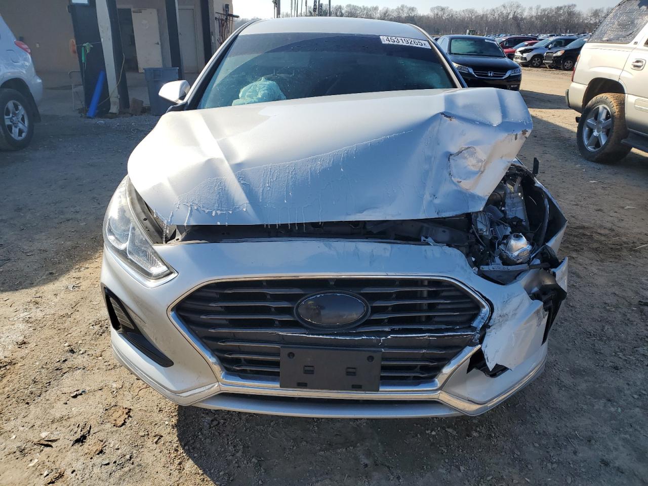 2019 Hyundai Sonata VIN 5NPE24AF1KH785273 Copart auction photo, front end / rear end damage thumbnail 5