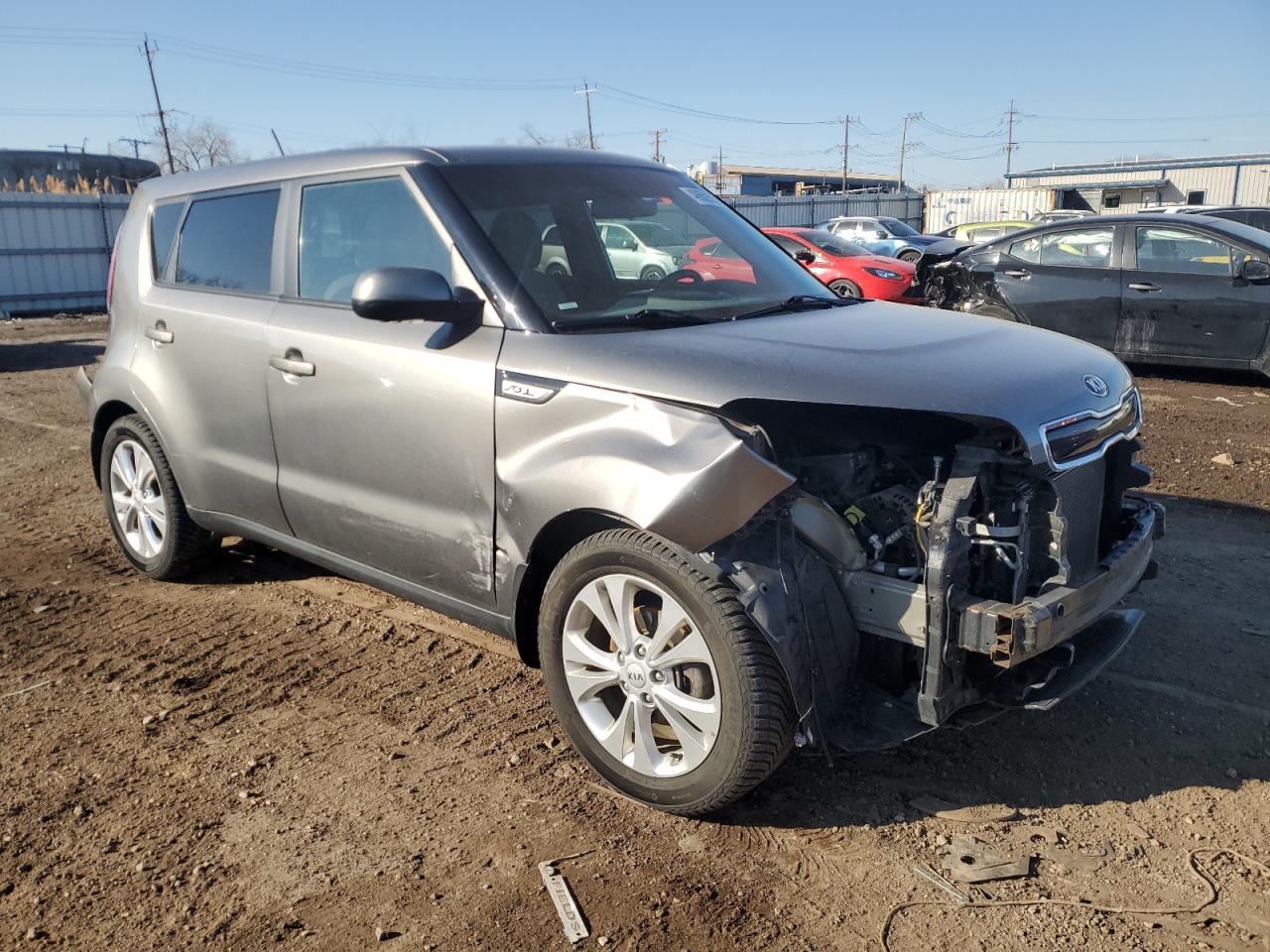 2015 KIA Soul VIN KNDJP3A53F7149451 Copart auction photo, front end damage thumbnail 4