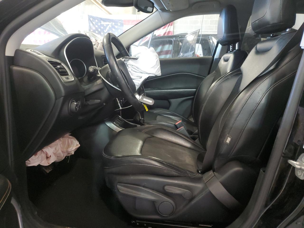 2018 Jeep Compass VIN 3C4NJCBB6JT501854 Copart auction photo, front end / side damage thumbnail 7