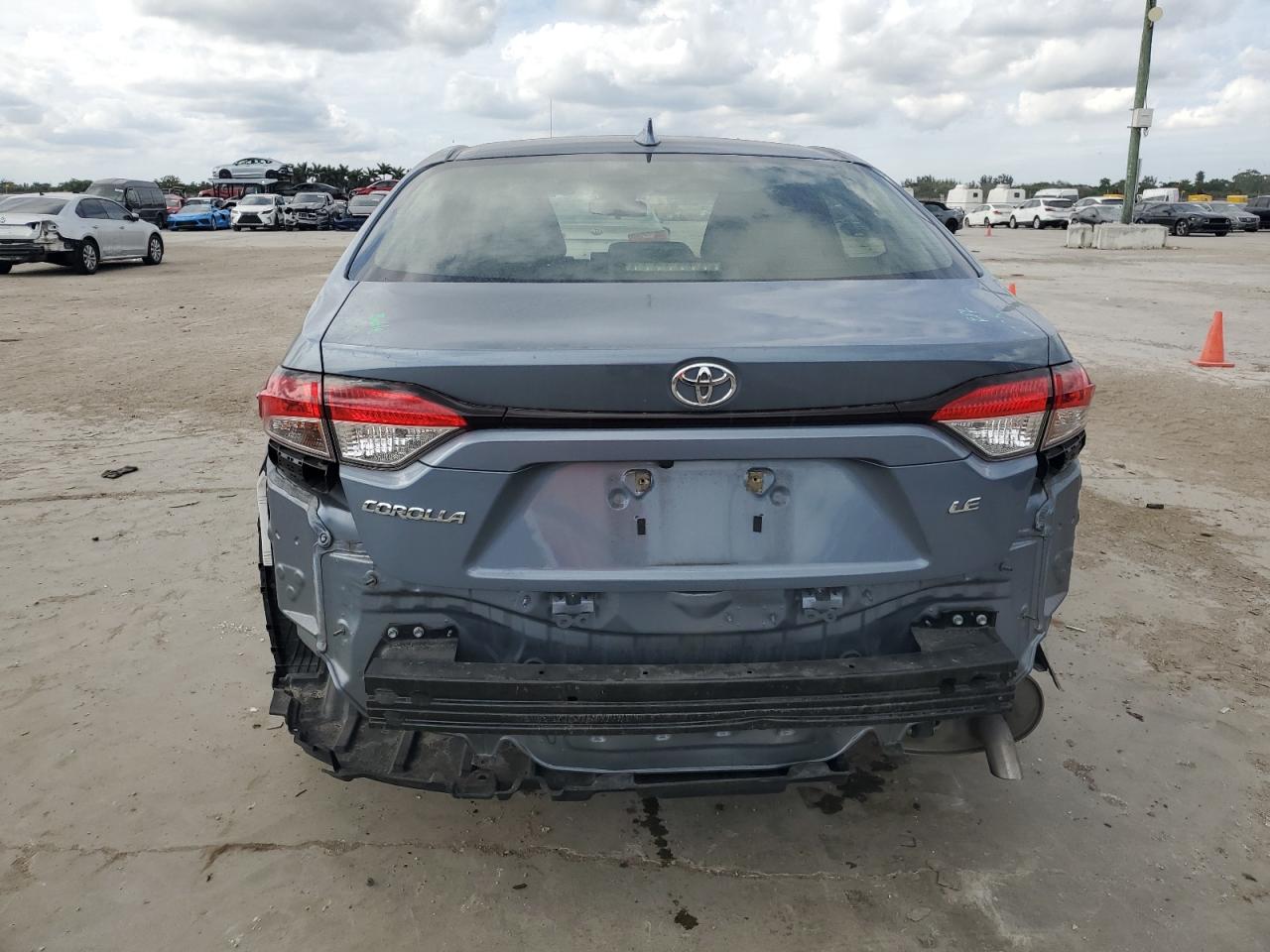 2021 Toyota Corolla VIN JTDEPMAE8MJ156760 Copart auction photo, front end / rear end damage thumbnail 6