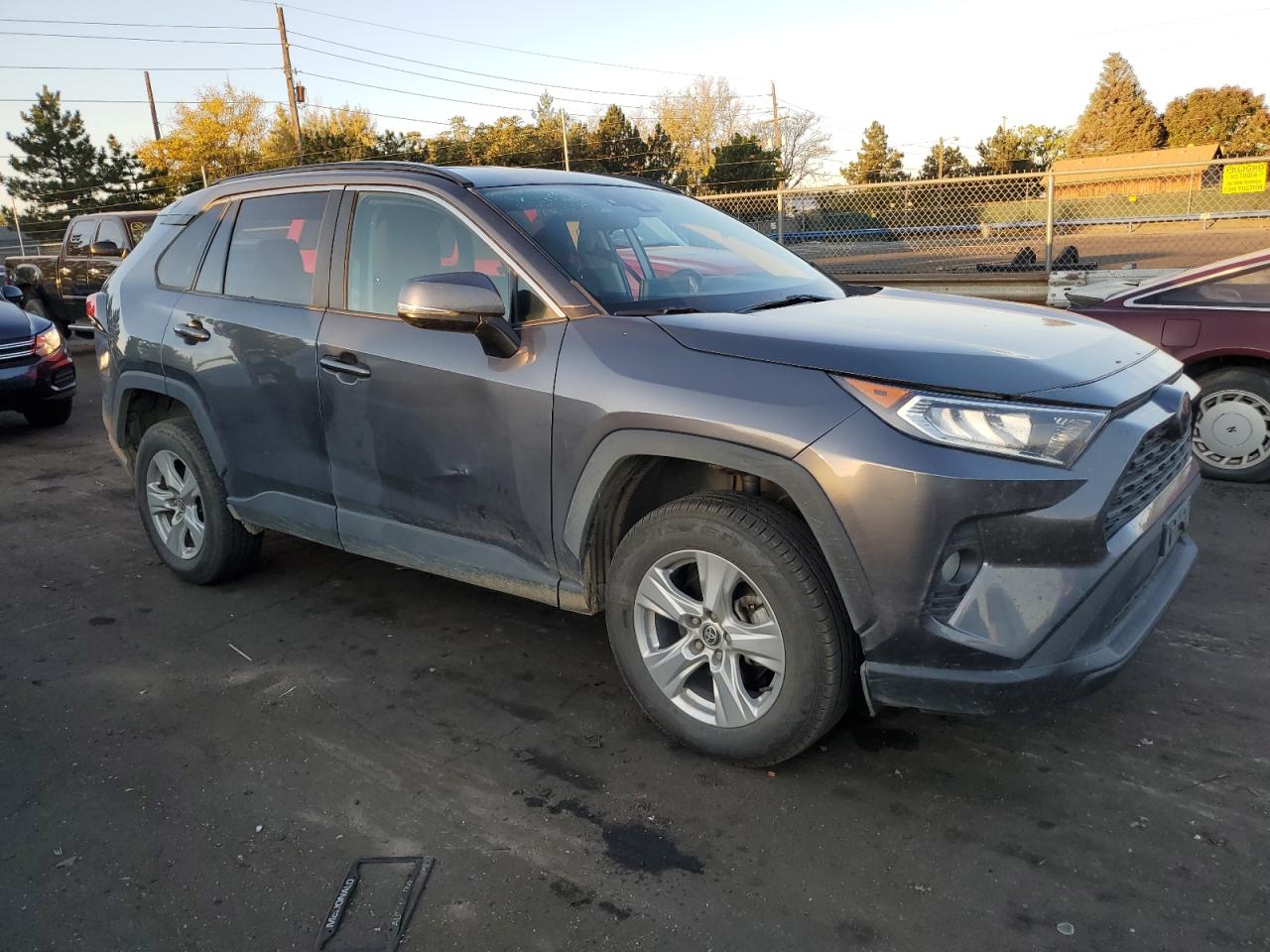 2021 Toyota RAV 4 VIN 2T3P1RFV4MC175454 Copart auction photo, rear end / side damage thumbnail 4
