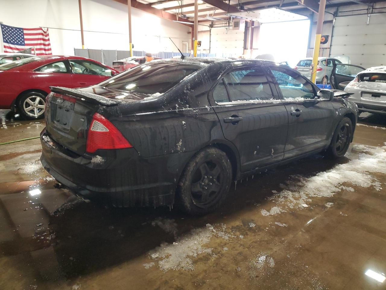 2010 Ford Fusion VIN 3FAHP0HA9AR375632 Copart auction photo, front end / side damage thumbnail 3