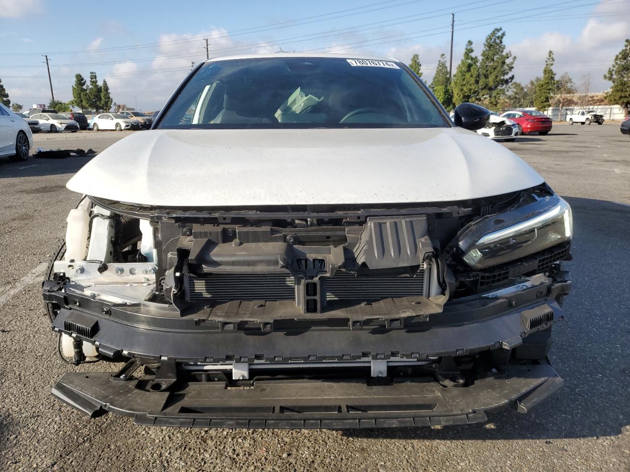 2024 Honda Civic VIN 19XFL2H83RE026930 Copart auction photo, front end / side damage thumbnail 5
