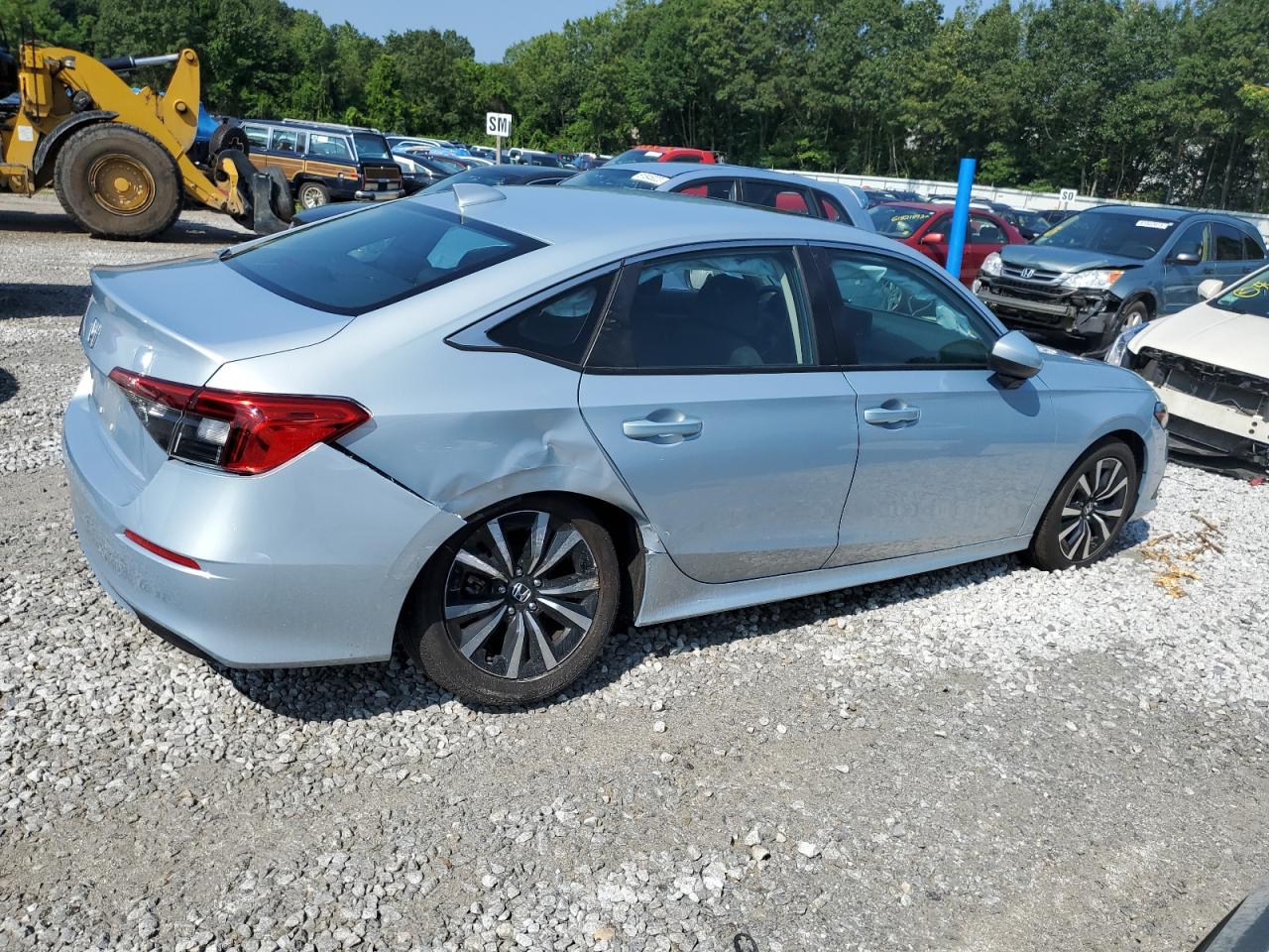 2022 Honda Civic VIN 2HGFE1F71NH321748 Copart auction photo, rear end / undercarriage damage thumbnail 3