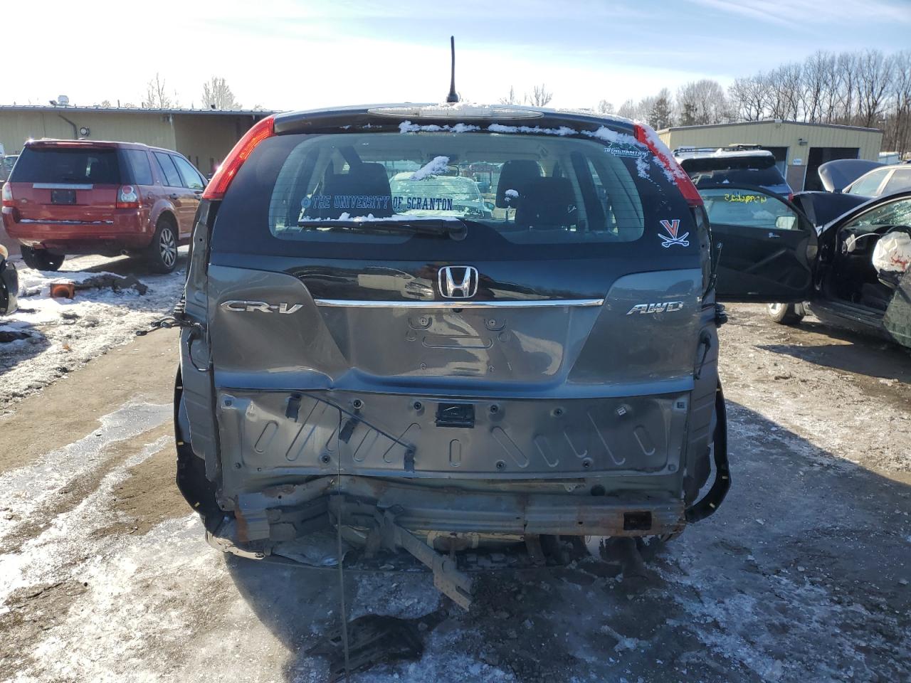 2012 Honda CR-V VIN 5J6RM4H3XCL032758 Copart auction photo, rear end / minor dent/scratches damage thumbnail 6